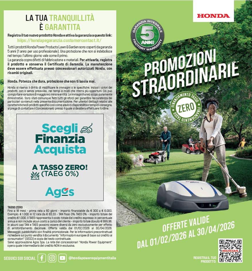 HONDA Promozioni Straordinarie Primavera 2026